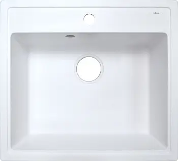 Кухонная мойка AZARIO Litos 570x505x200 искусственный мрамор, цвет Белый (CS00078321)